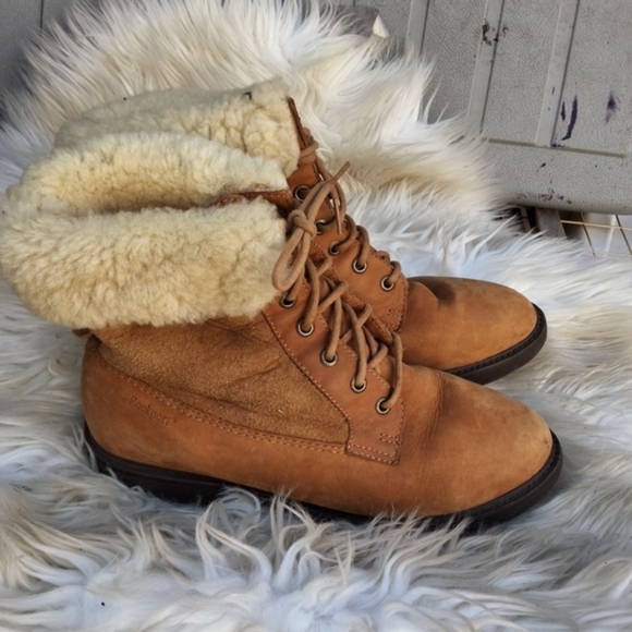Rockport Shearling lined workboots 9 - Picture 1 of 10
